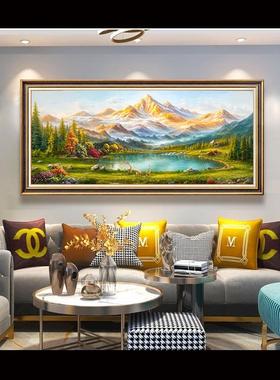 梵高丰收肌理油画欧田式客风厅BWN景壁画美式挂画尺麦装饰画名画