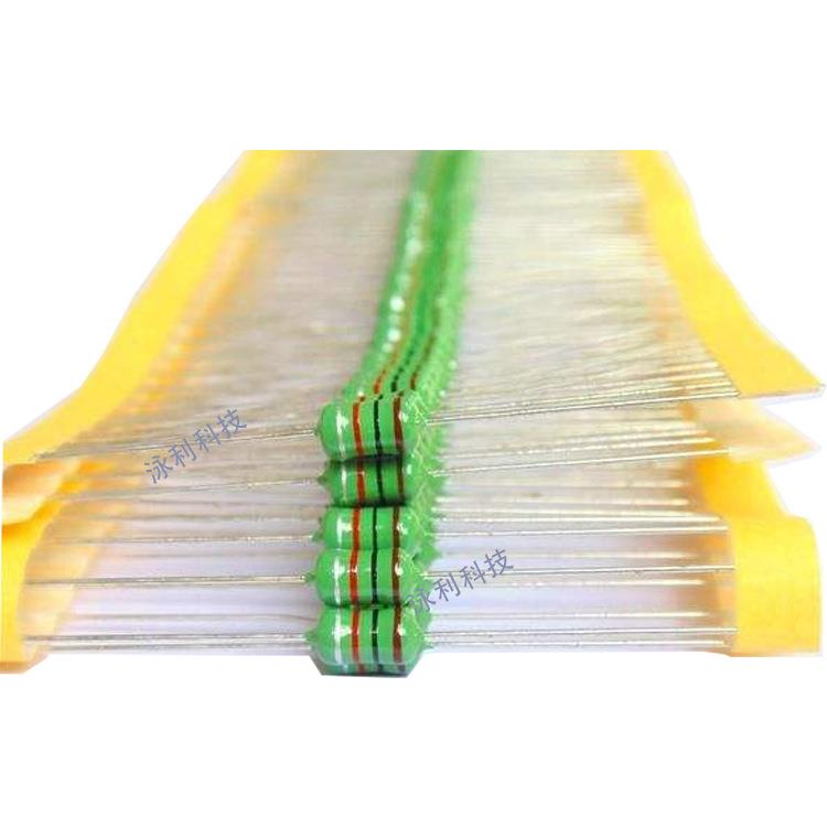 工字编带插件色直环电感EC4JPJ16(1W)AL0150-03K/10MH插DIP绕线5*