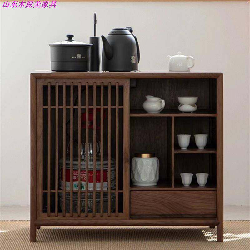 新中式北美黑胡桃茶水柜茶室矮柜置物禅意实木茶水台茶边柜,玩具/童车/益智/积木/模型,垂直悬浮玩具,淘宝优惠券,粉丝福利购,淘宝优惠卷