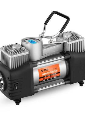 228010V家两用充车泵载气轮缸胎12V双便携式小汽车高压多功能打气