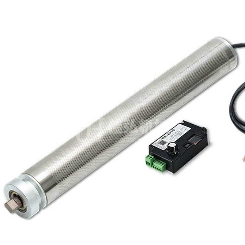 行家选流水线U型槽动力电动滚筒O型槽内置电机24V驱动电动辊筒