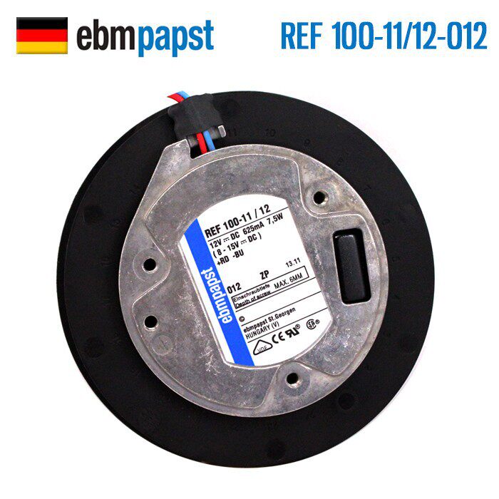 德国原装ebmpapst Φ100*25 12V REF100-11/12净化器防水风机