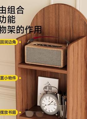 旋转穿衣镜JDH身落镜可移动家用衣志架杂书地架旋转储物一体试全