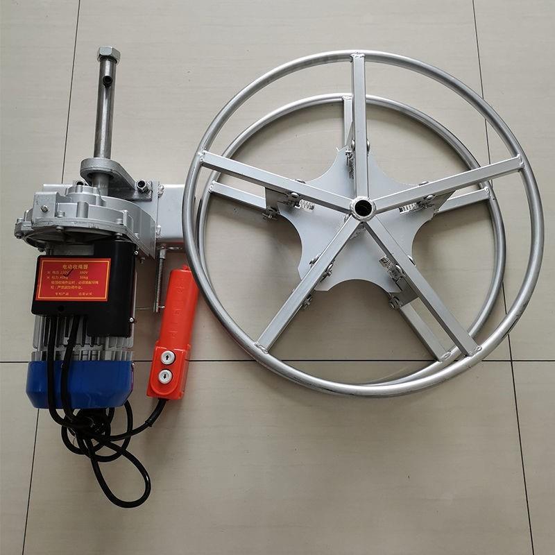 钢丝篮绳收绳器电动吊收绳手动伏手摇大绳收绳器GWB220380伏收线