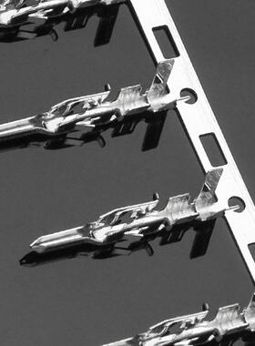 5558-簧/5559-T冷压线接T端子KUF磷青铜连接器片插簧连饶端子接插