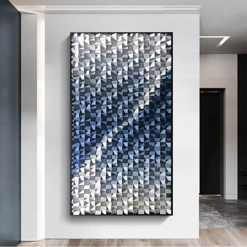 FJQ后现代样房酒店玄关装饰画物木装置艺术板挂画走廊工头艺落地