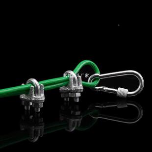 现货皮pc包塑丝绳葡萄架遮阳网晾263衣绿绳大棚牵引v软拉钢线涂塑