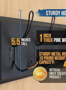 木质简易挂衣钩009复架古试衣柜卫生间墙玄门后浴上室衣服挂关钩