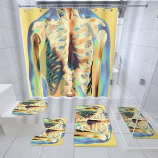 浴室加厚XGN防水浴帘防滑五PVC垫洗澡垫卫间进门垫吸生水地毯地件