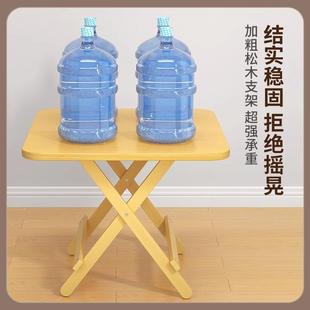 实木摆折叠出租桌屋小户型餐家ILG桌用简易吃饭桌子圆桌摊可折叠