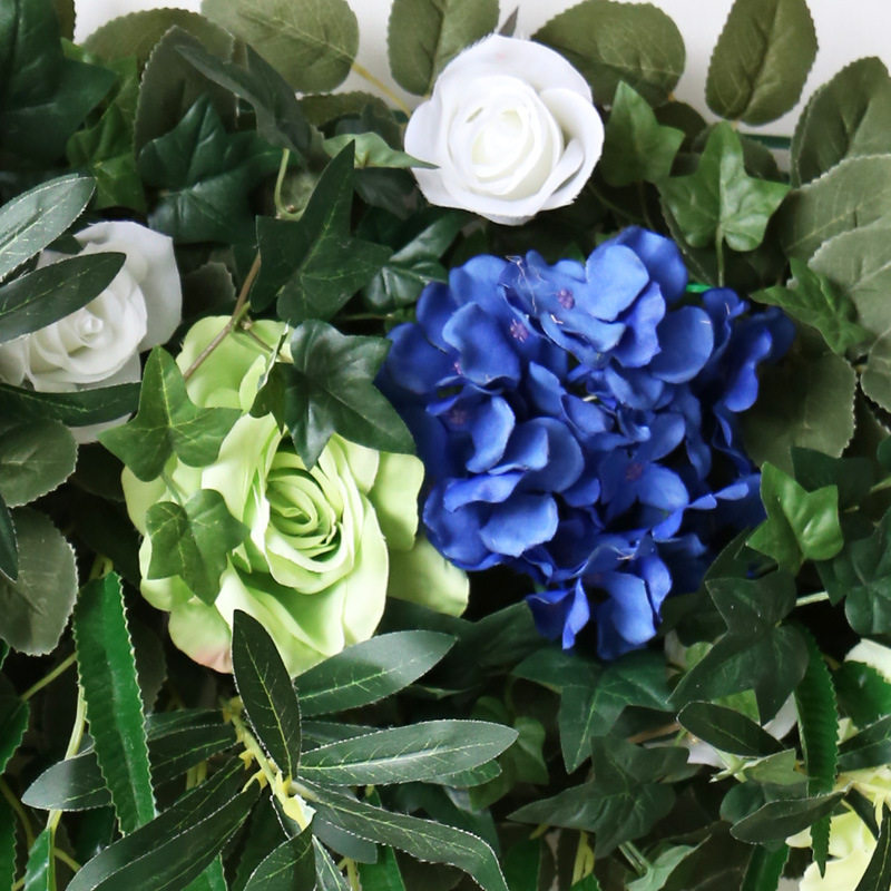 工厂店婚庆花墙仿真绣球花排玫瑰立体装饰假设计拱门绢花影楼背景
