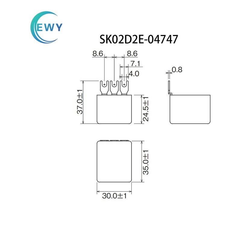 EWY 电机浪涌吸收器 SK02D2E-04747火花消除器 0.47UF 47R 250V