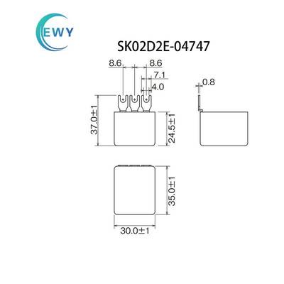 EWY 电机浪涌吸收器 SK02D2E-04747火花消除器 0.47UF 47R 250V