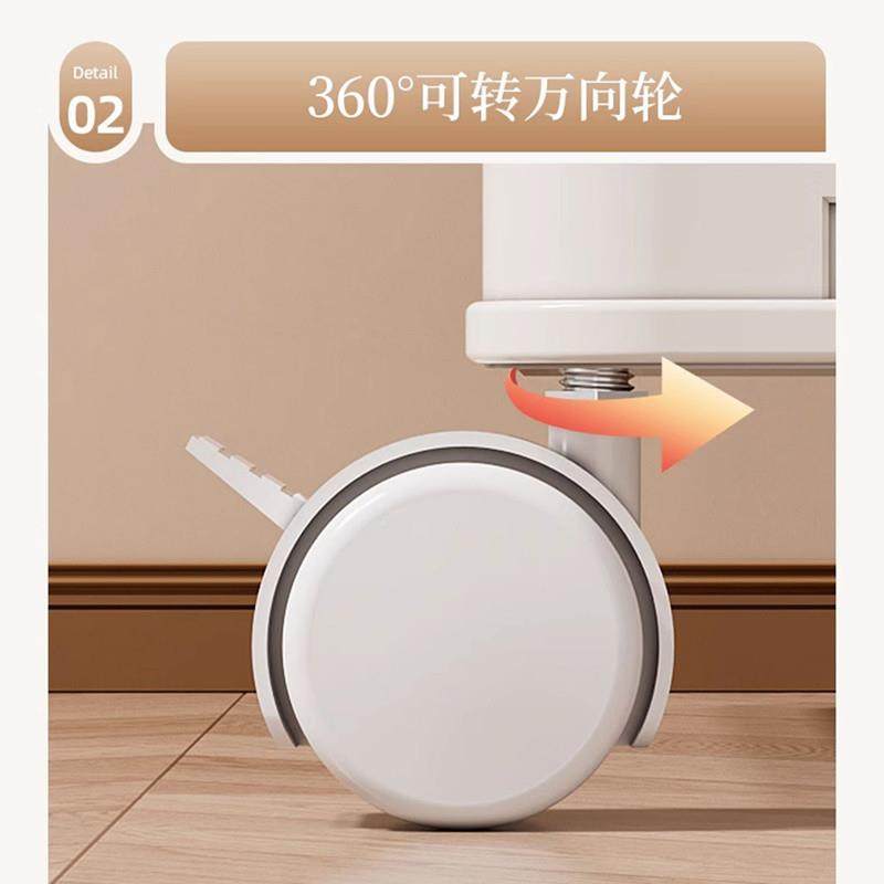 l安a餐柜收纳柜厨Y房多功能边置物架免装折叠CBY整理柜橱柜卧室落