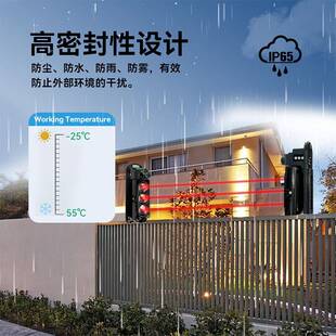 focus福科斯红外对报警器三射探光束栅NXB户外围墙防盗光头智能