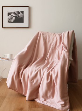 60支抗菌莱赛尔天丝夏凉被双面纯色冰丝空调被双人夏被可水洗机洗