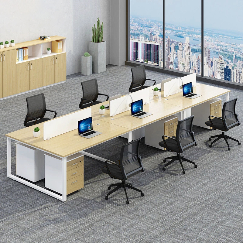 北京办公家具职员办公桌屏风工位办公室员工四人人办公桌椅