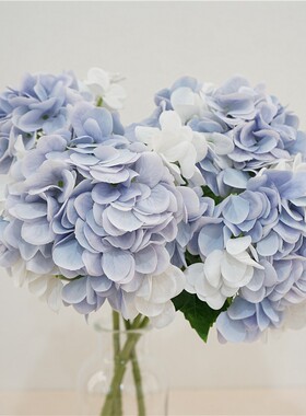 高品质手感保湿绣球花家居客厅桌面装饰花卉单支假花摆件拍照道具