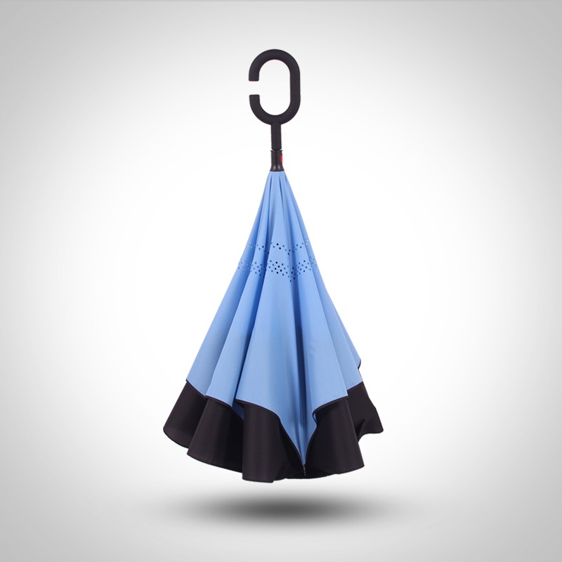 雨景创意自动反向伞层免持式雨伞长柄男女士汽车载反转伞