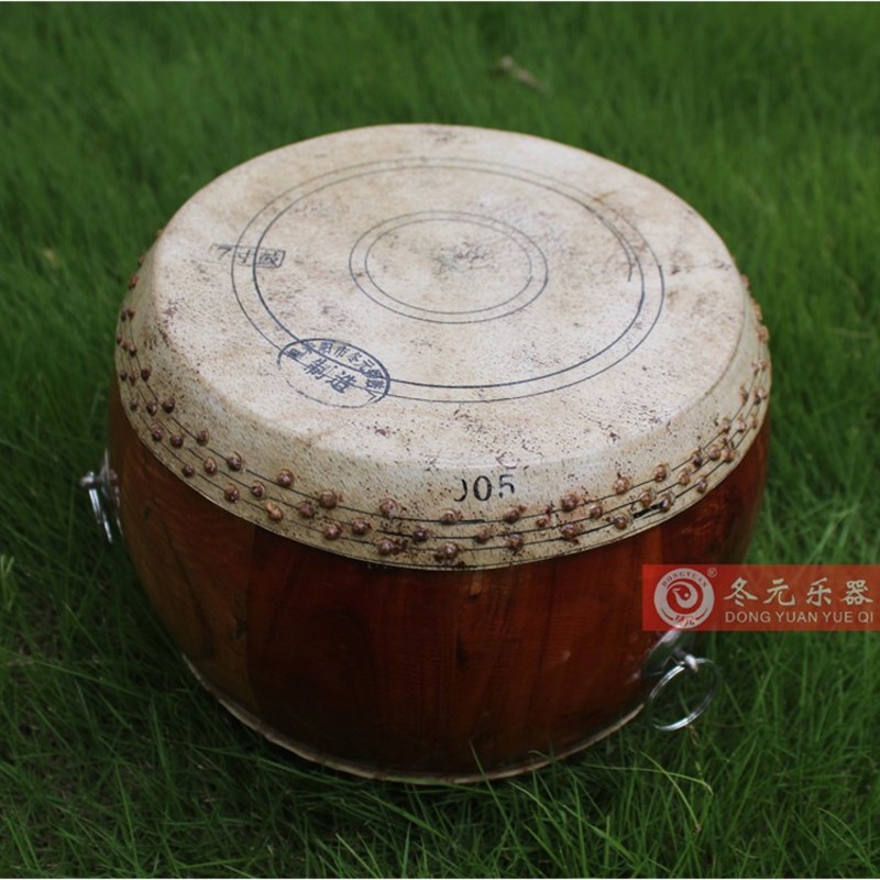 罗冬元7/8/9/10寸原木高音法事竹钉牛皮鼓战鼓川堂鼓竹钉鼓道士鼓