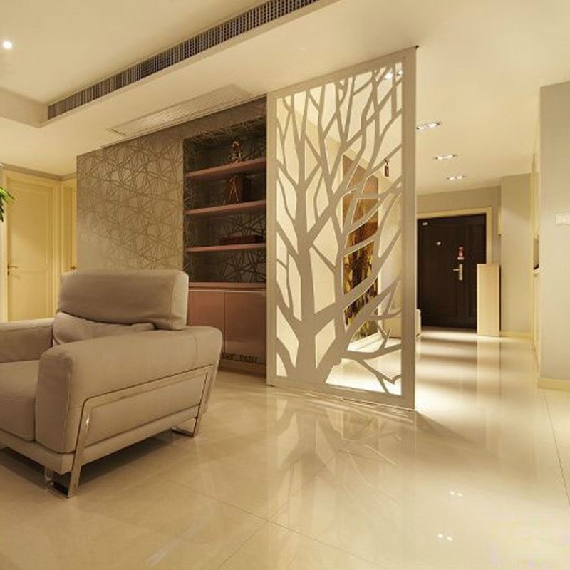 高密结皮PVC镂空隔断吊顶雕花板客厅卧室办公酒店玄关背景墙