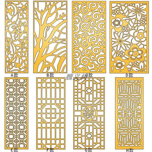 铁艺屏风隔断雕刻不锈钢隔断定制客厅隔断酒店火锅店装饰遮挡墙