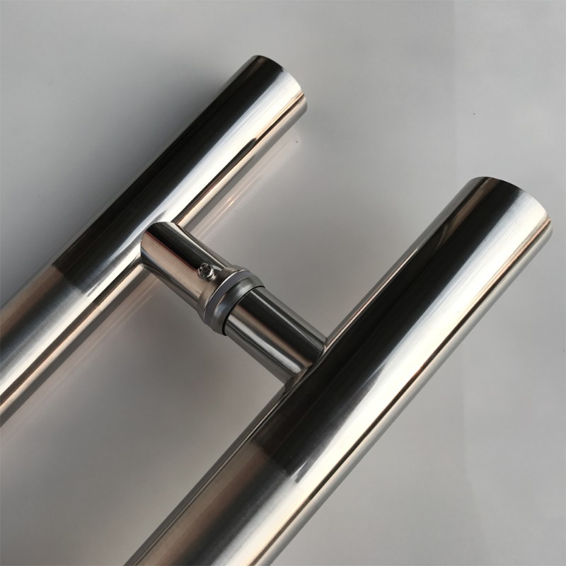 不锈钢玻璃门拉手中砂大拉手无框玻璃门拉手欧式推拉门把手