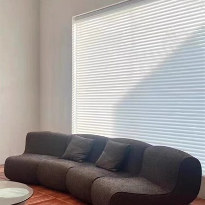 意式极简香云布艺沙发模块组合现代创意设计师大平层客厅弧形沙发