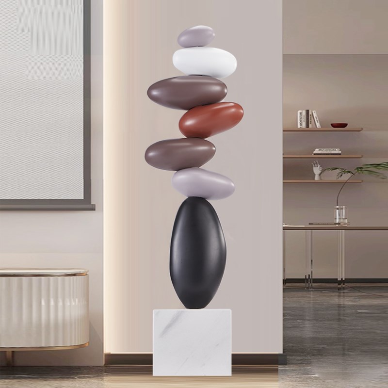 时来运转大型落地摆件侘寂风客厅电视柜沙发旁边装饰乔迁新居礼品