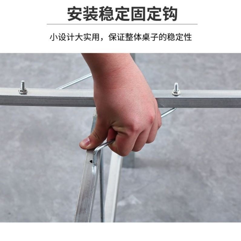 铁艺桌腿架子大圆桌架子折叠支架加厚餐桌脚桌子腿支架饭桌架子腿