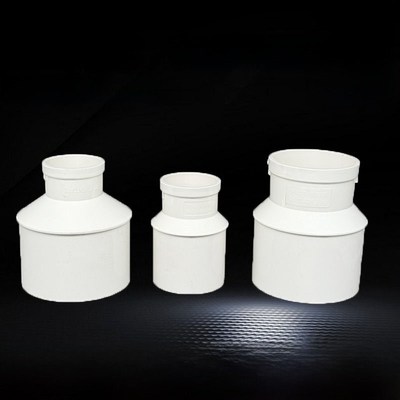 PVC下缩口配件缩口大小头接头异径直接同心大小头内插管50 110160