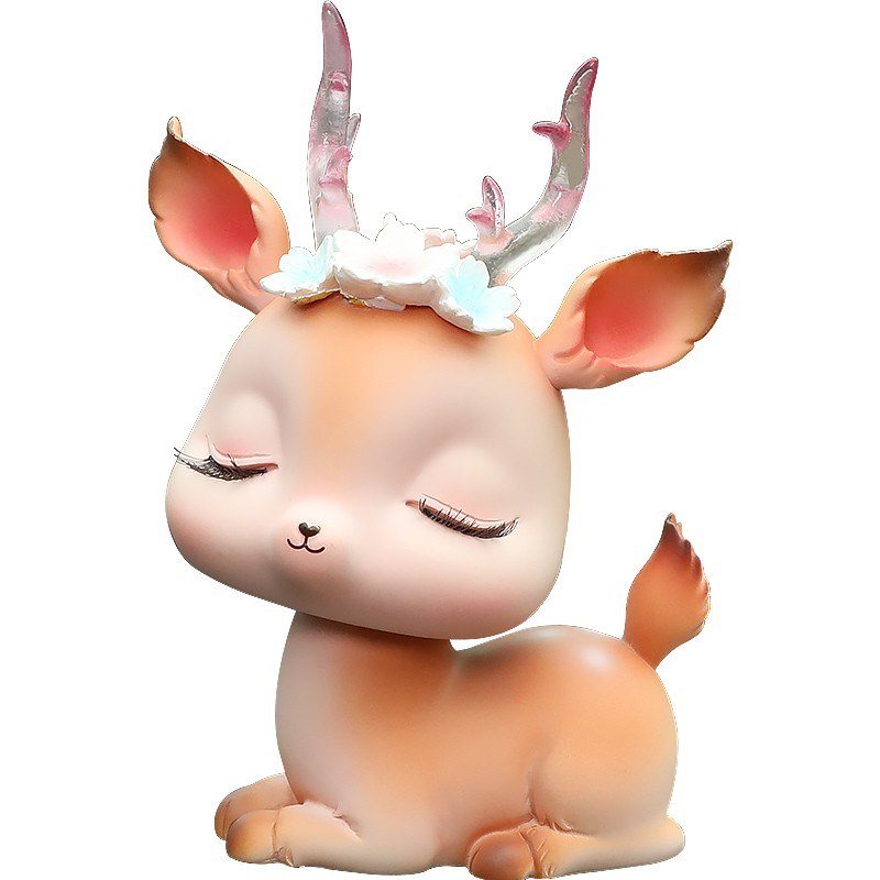 汽车内饰品摆件一路平安鹿创意可爱女士车载漂亮装饰用品大全