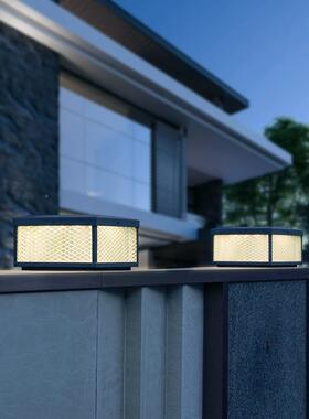 太阳能户外柱别29222墅灯庭院大门柱灯现代简单墙可豪华柱及灯