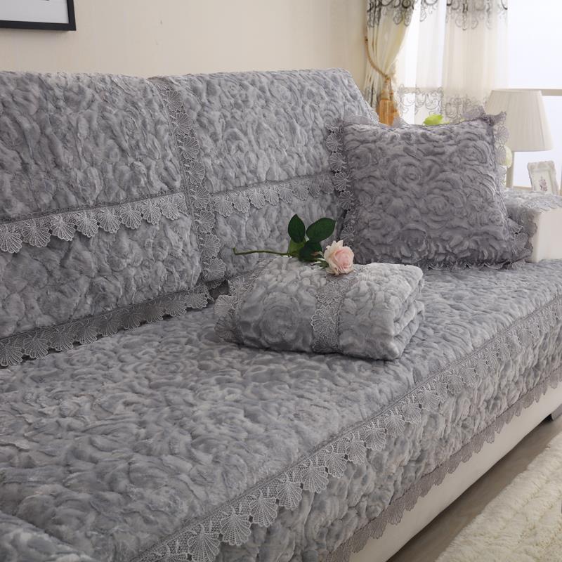 沙发垫沙沙2019-09-发巾毛绒家用布艺通用简约防北欧季通用滑全四