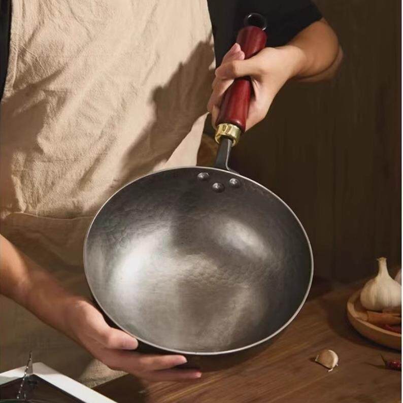 宗章锅丘铁锅小奶锅不粘正副食锅品纯铁迷你章丘铁锅小铁无涂层家