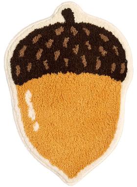 暖藻 可爱果家松用卫生间FM0552A浴室tuftng吸水地i垫防滑撸猫感