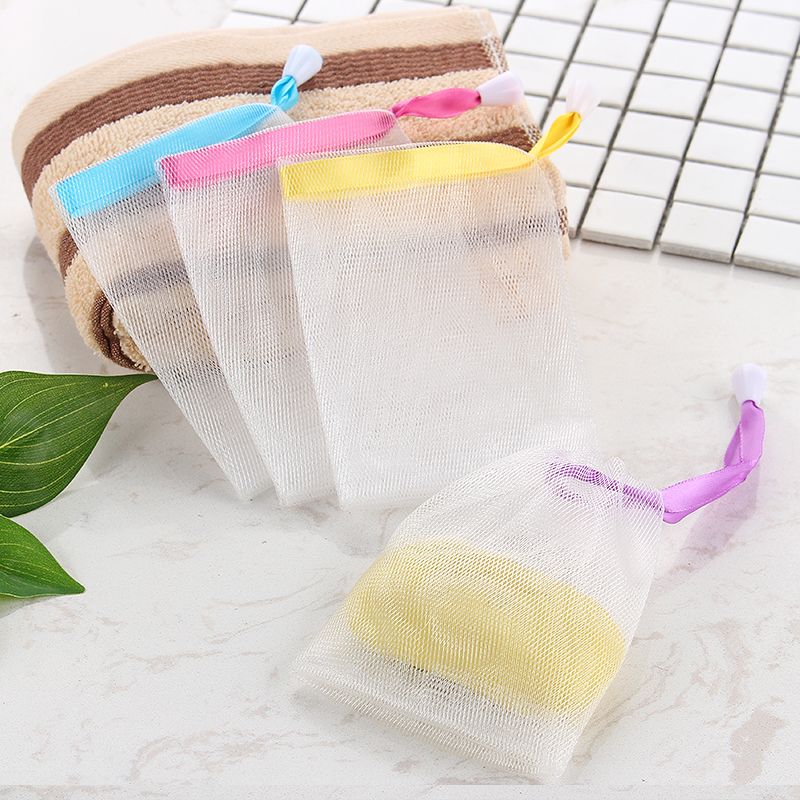 2个肥皂起泡网洗脸香皂起沫网袋洗面奶浴室洁面发泡网洗澡皂网袋