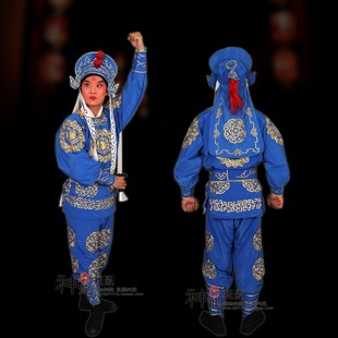 京剧戏剧戏曲武生龙套男兵衣古装武生武将服装古装影视跑龙套兵衣