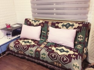 美式乡村客厅沙发巾全盖布艺四季纯棉线毯盖毯防尘罩椅子坐垫防滑