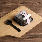 雪媚娘包装 盒 盒单个方形西点班戟盒泡芙糯米滋班戟点心包装