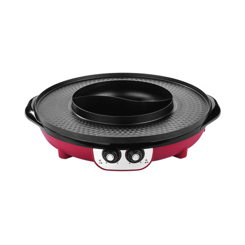 火锅烧烤一体锅家用电烧烤炉烤肉机煎涮煮可分离涮烤一体电热火锅