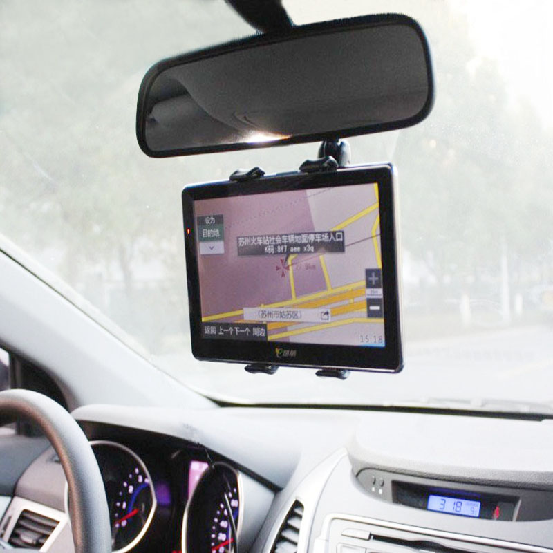 包邮送加长杆 汽车车载后视镜安装手机导航行车记录仪支架可调节