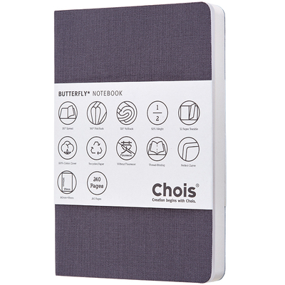 Chois轻型本 超轻便携记事本A5手帐本简约笔记本(送中性笔)