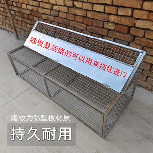 鸽子跳笼不锈钢进出口赛鸽跳龙门口撞门信鸽进出门自动放飞跳笼台