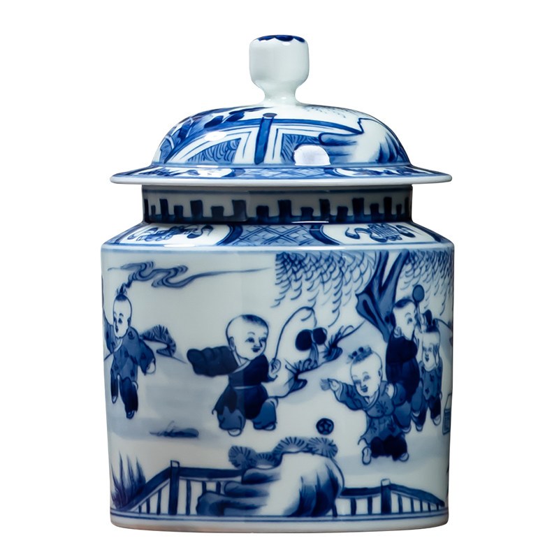景德镇陶瓷器花瓶摆件中式青花瓷器将军罐客厅储物罐家居高端礼品,家居饰品,花瓶,淘宝优惠券,粉丝福利购,淘宝优惠卷