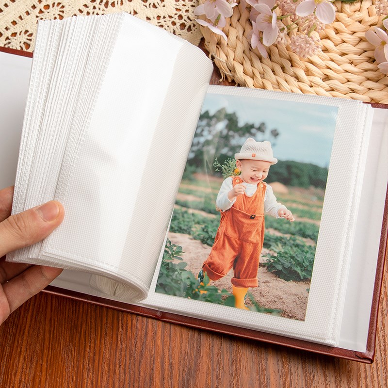 7寸200张皮质5寸6寸混合高端相册本家用情侣小影集插页式纪念册