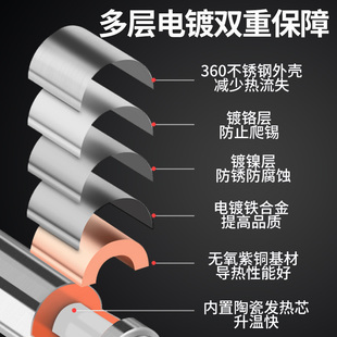 T12烙铁头t12焊台t12发热芯T12手柄 白菜焊台FX951通用环保升温快