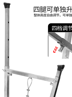 稳态铝合金马凳多功能折叠升降加厚特厚便携刮腻子脚手架承重梯子