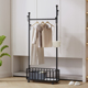 轻奢铁艺衣架落地卧室家用置物架简易收纳衣帽架大理石北欧挂衣架