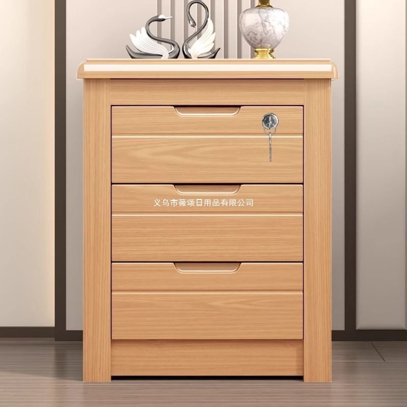 中式房间家庭保险柜办公免安装带锁柜子整装床头柜实木三层带锁,商业/办公家具,文件柜,淘宝优惠券,粉丝福利购,淘宝优惠卷